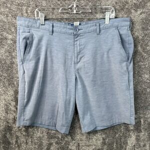 R GSTR G Star Raw Short Mens 38 Heather Blue 10" Performance Chino Stretch